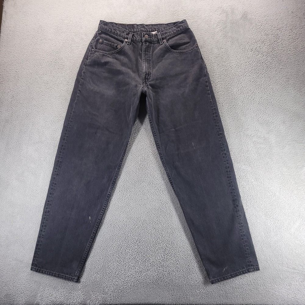 VTG Levis 560 Jeans Mens 34x32 Black Relaxed Tapered Made in USA 80s 90s